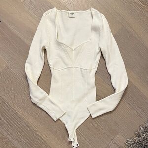 Abercrombie Ribbed Knit Bodysuit